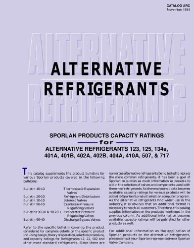 Alternative Refrigerants