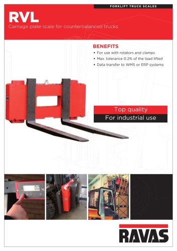 Truck scales: RVL weighing carriage plate