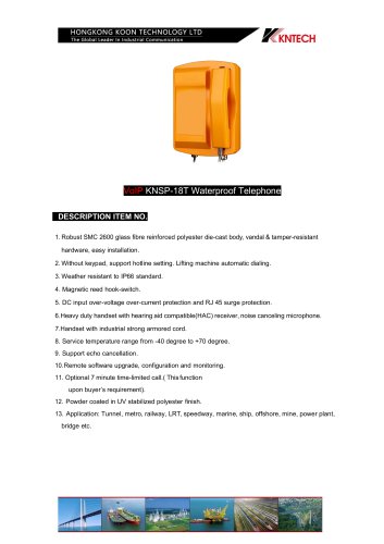 KNSP-18T SIP
