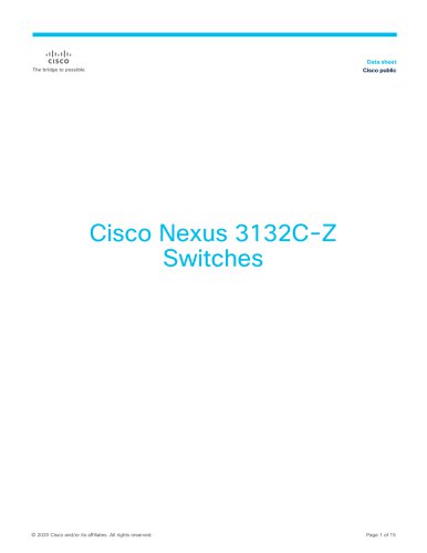 Cisco Nexus 3132C-Z Switches