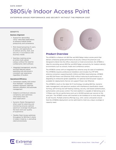 3805i/e Indoor Access Point