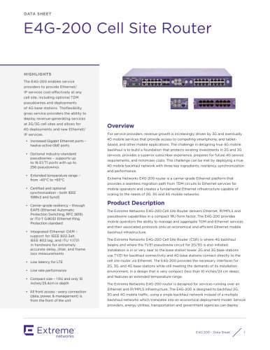 E4G-200 Cell Site Router