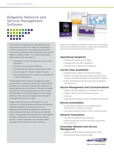 Ridgeline Datasheet