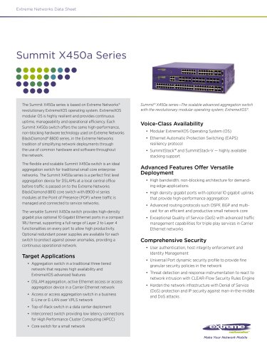 Summit X450a series