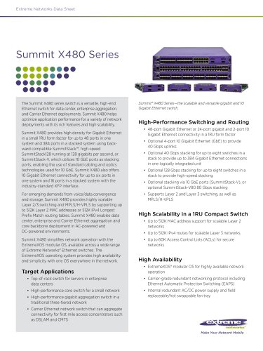 Summit X480 series