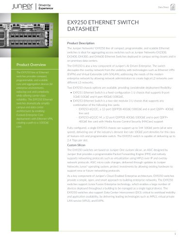 EX9250 Ethernet Switch