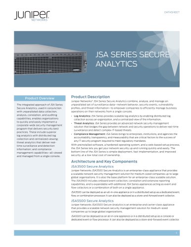 JSA Series Secure Analytics