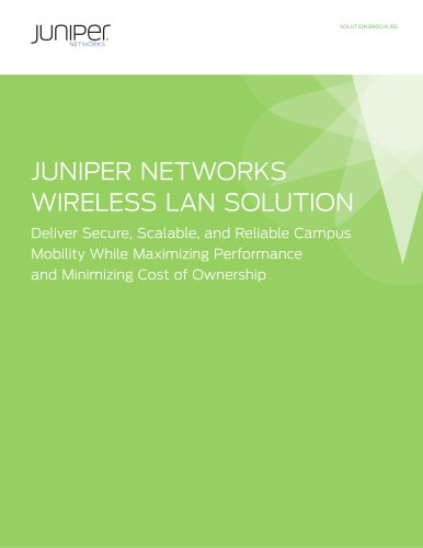 Juniper Networks Wireless LAN Solution