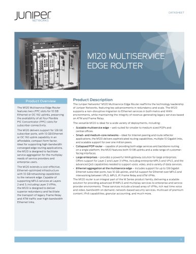 M120 Multiservice Edge Router