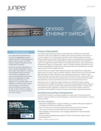 QFX5100 Ethernet Switch