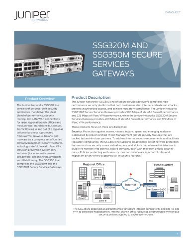 SSG320M and SSG350M Secure Services Gateways