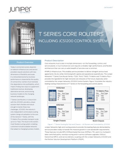 T Series Core Routers