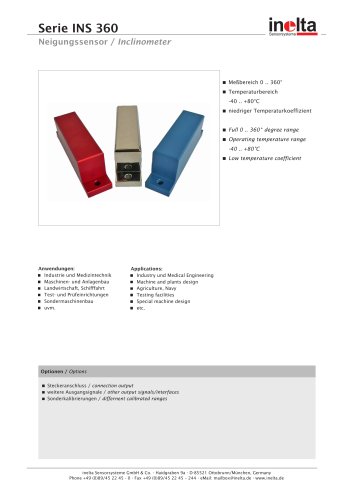 Inclinometer INS 360