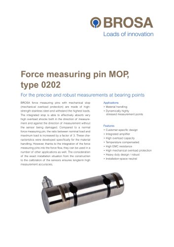 Force measuring pin MOP