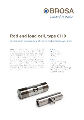 Rod end load cell Type 0110