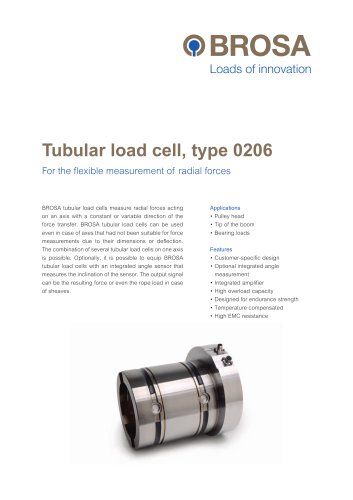 Tubular load cell Type 0206