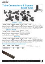 Square Tube Connectors, Square Metal Steel Tubing & Tube Joints, Snap Together Box Section Multi-Way Connectors