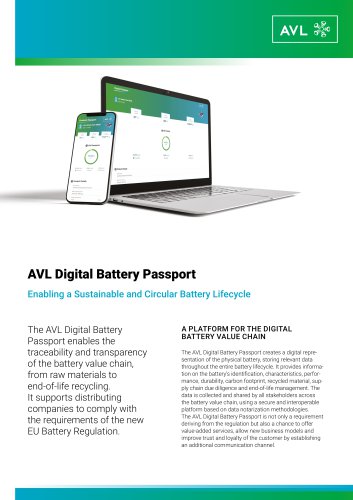 AVL Digital Battery Passport 