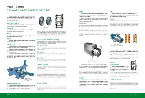 FLAT VANE PUMP(NO-BLOCKING DISC PUMP)