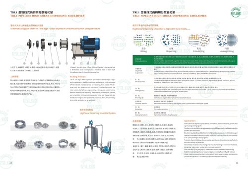 TRL1 pipeline emulsify  machine