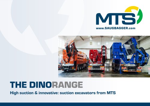 High suction & innovative: suction excavators - The DINO RANGE from MTS