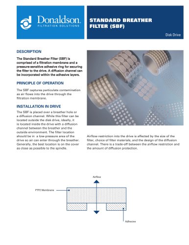 STANDARD BREATHER FILTER (SBF)