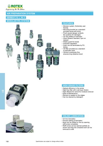 air preparation system FRL