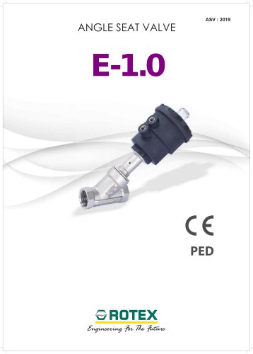 ANGLE SEAT VALVE  E-1.0