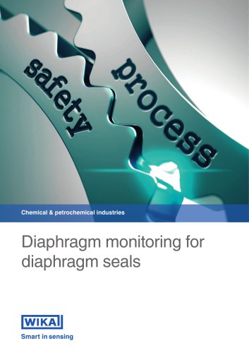 Chemical & petrochemical industries Diaphragm monitoring for diaphragm seals