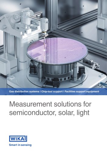 Measurement solutions for semiconductor, solar, light