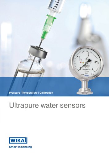 Pressure | Temperature | Calibration Ultrapure water sensors