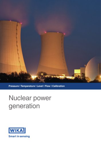 Pressure | Temperature | Level | Flow | Calibration Nuclear power generation