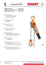 50/07 professional line  Ratchet Lever Hoist