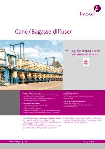 Cane and Bagasse Diffuser