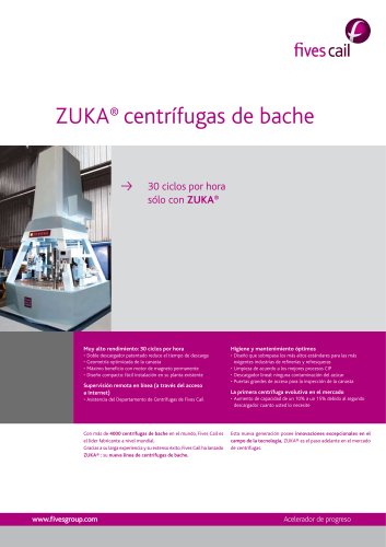 ZUKA® centrífugas de bache