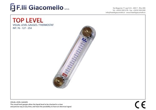 Visual level gauges