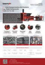 Empacadora de cobre de triple compresión ENERPAT para chatarra metálica-1