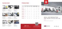 Metal chip briquette press