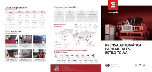 Prensa de balas para chatarra