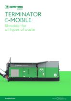 Terminator E-Mobile - Shredder for all Types of Waste
