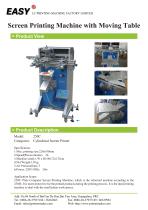 Screen Printing Machine with Moving Table