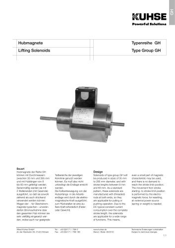 KUHSE Lifting Solenoids