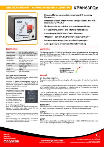 INSULATION GUARD FOR IT-NETWORKS W/FREQUENCY CONVERTERS KPM163FQx