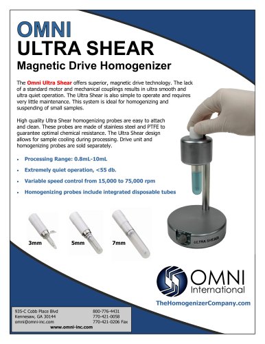 Ultra Shear M Homogenizer