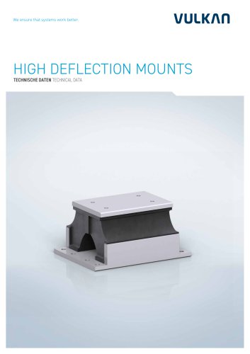 Technical data HIGH DEFLECTION MOUNTS :english / german