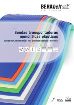 Bandas transportadoras monolíticas elásticas