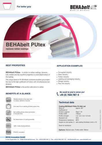 BEHAbelt PUtex