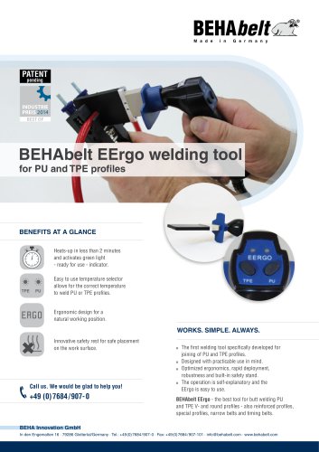 EErgo paddle welding tool