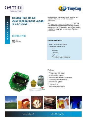 OEM voltage input data logger