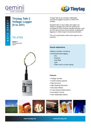 Voltage logger TK-4702 